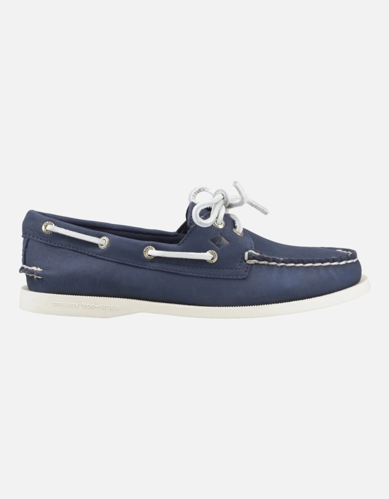 Sperry Authentic 2 Eye Leather Women's Navy Boat Shoes