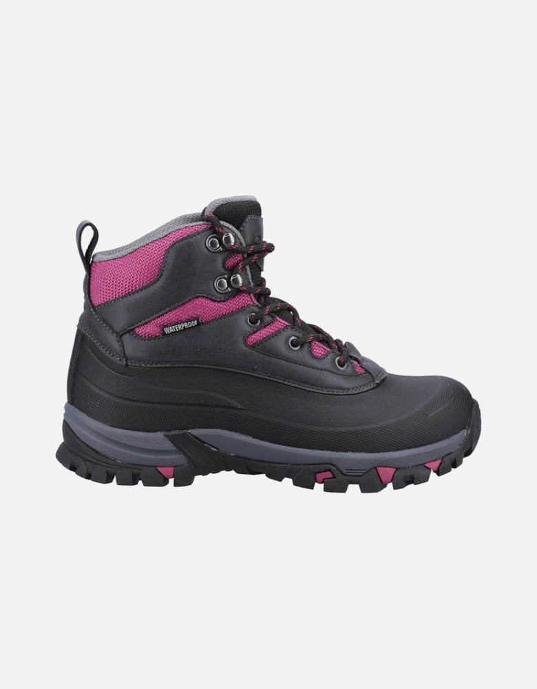 Calmsden Rubber Women's Grey/Berry Hiking Boots