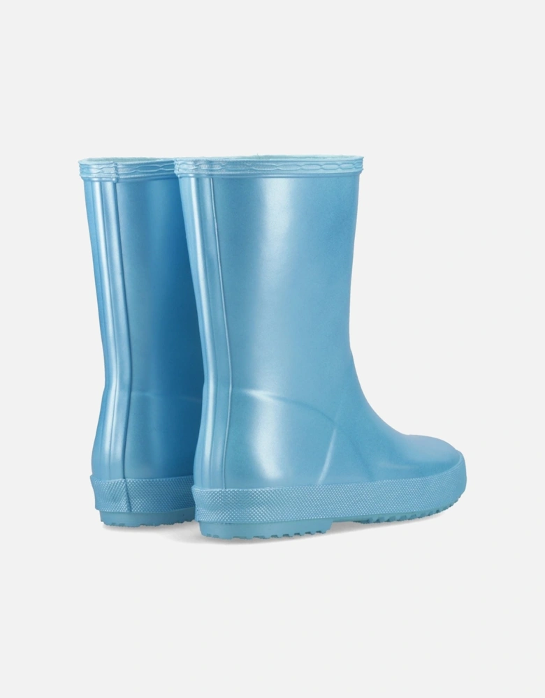 First Nebula Rubber Pool Blue Wellington Boots