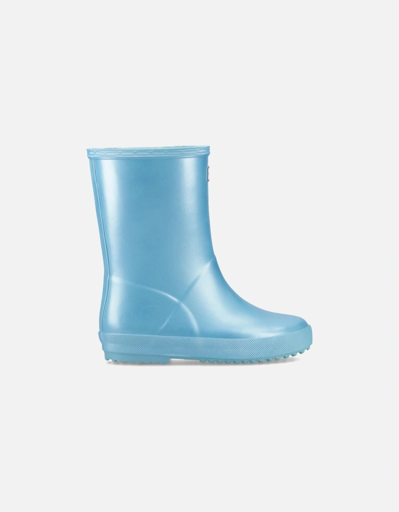 First Nebula Rubber Pool Blue Wellington Boots