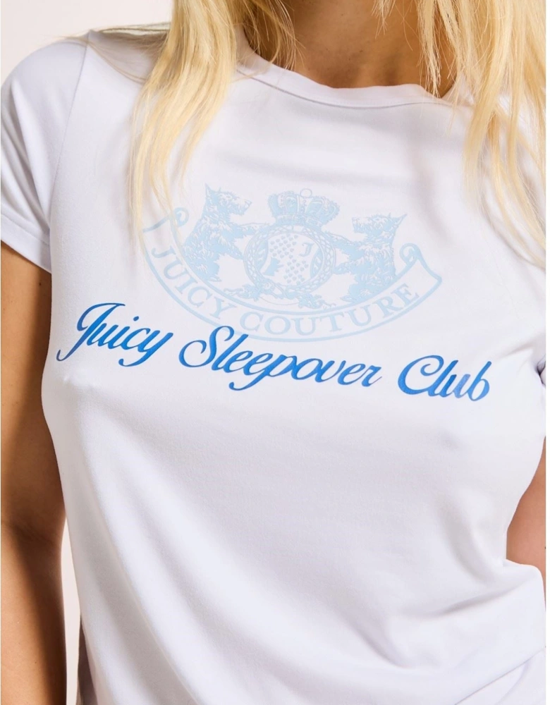 Juicy Sleepover Club Polyester Women's White Loungewear Set