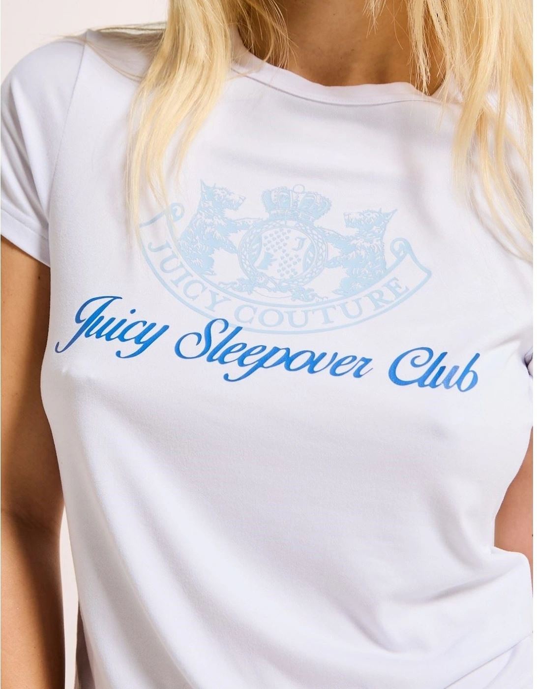 Juicy Sleepover Club Polyester Women's White Loungewear Set