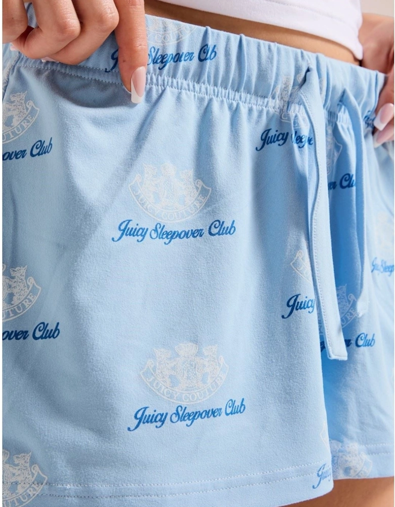 Juicy Sleepover Club Polyester Women's White Loungewear Set