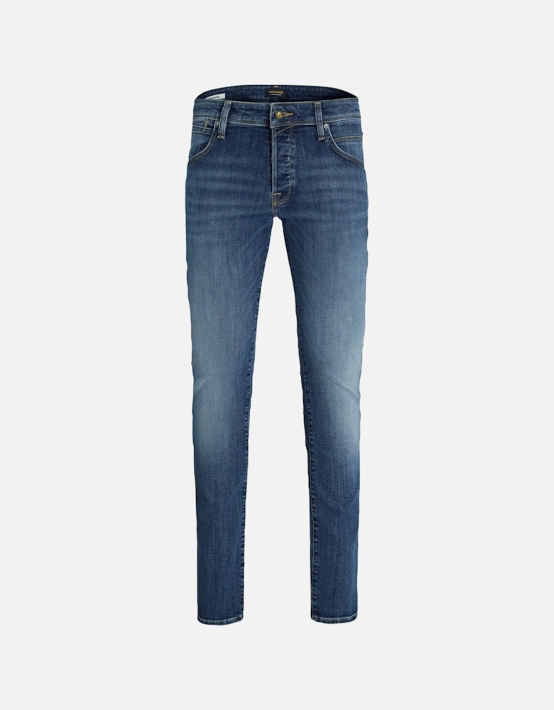 Glenn Fox Cotton Men's Blue Slim Jeans