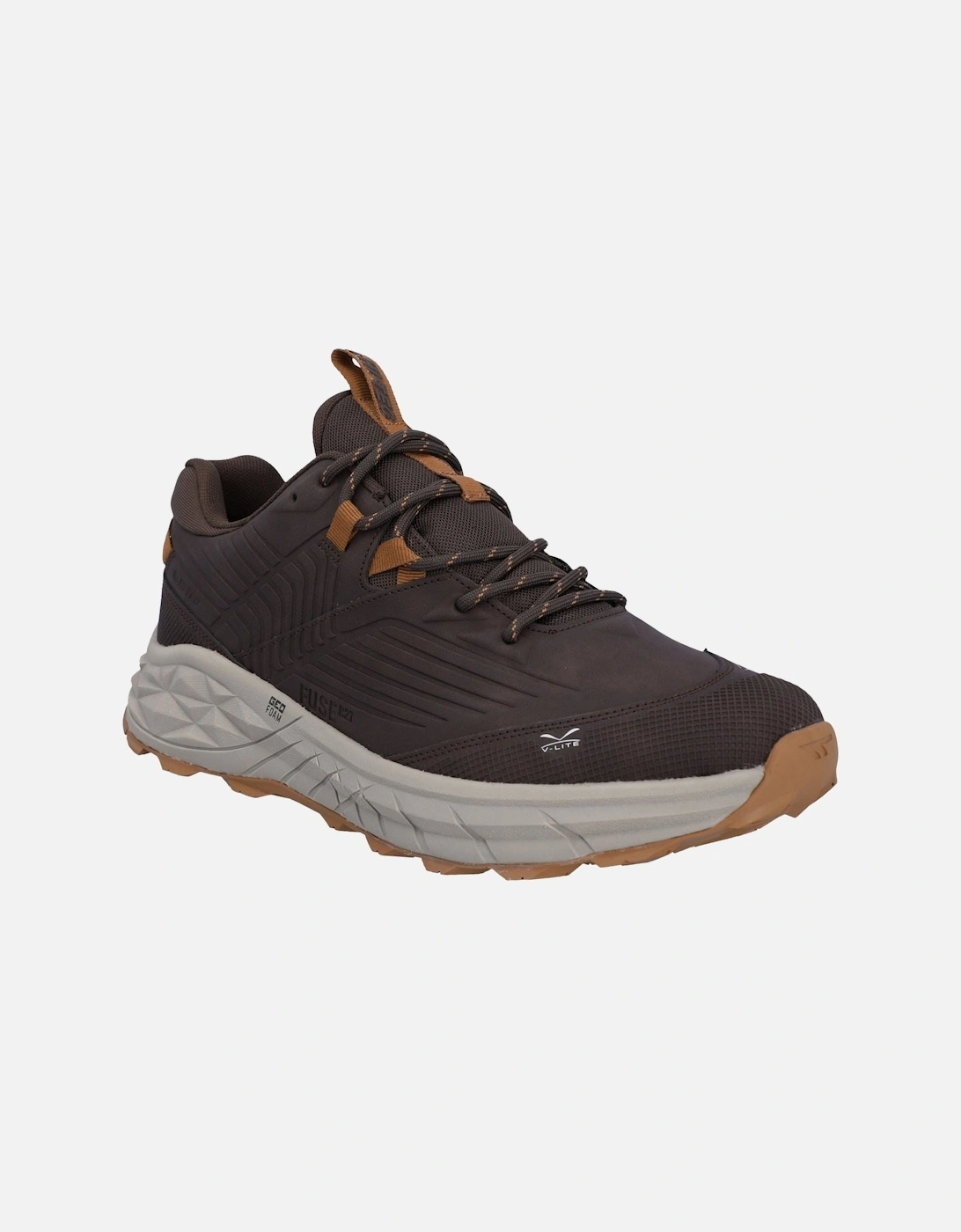 Fuse Trek Polyester Men's Chocolate Brown/Timber Wolf Trainers