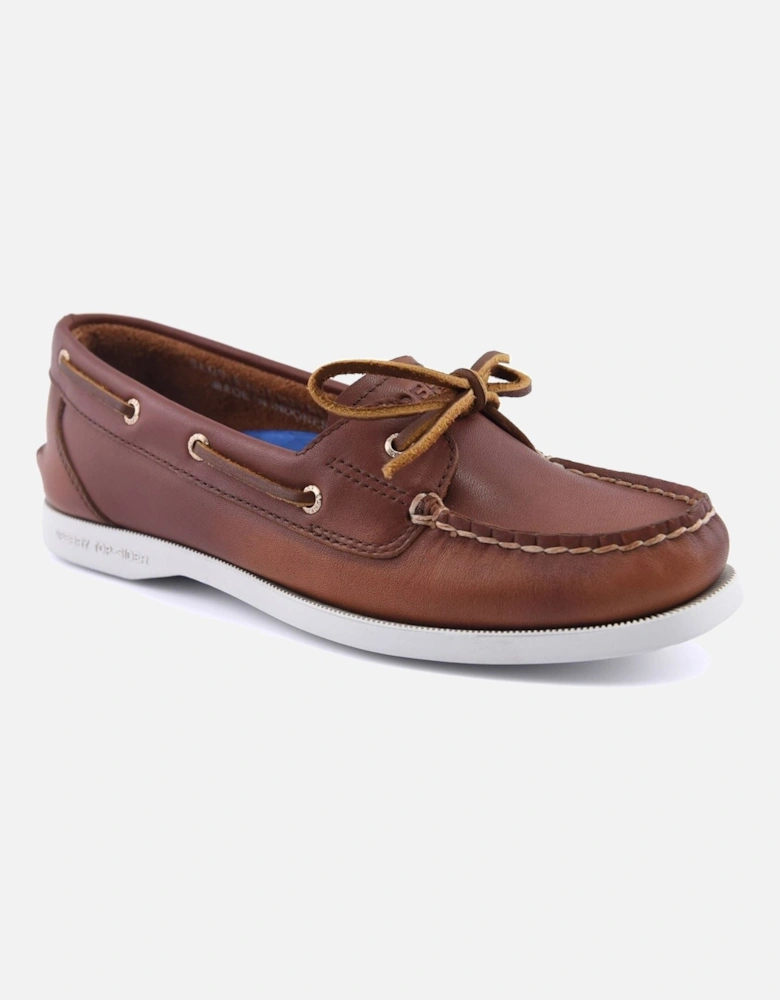 Sperry Authentic 1 Eye Leather Women's Brown Boat Shoes