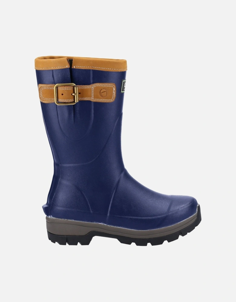 Stratus Short Rubber Women's Navy Wellington Boots