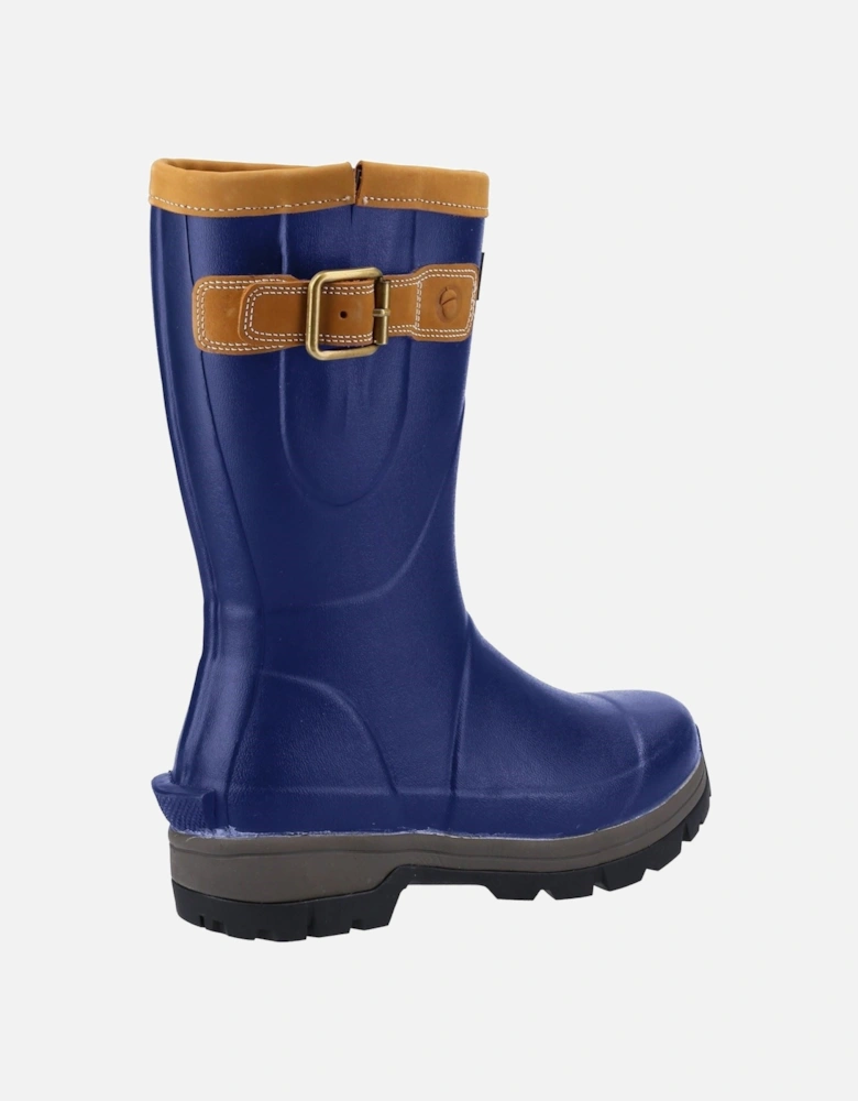 Stratus Short Rubber Women's Navy Wellington Boots