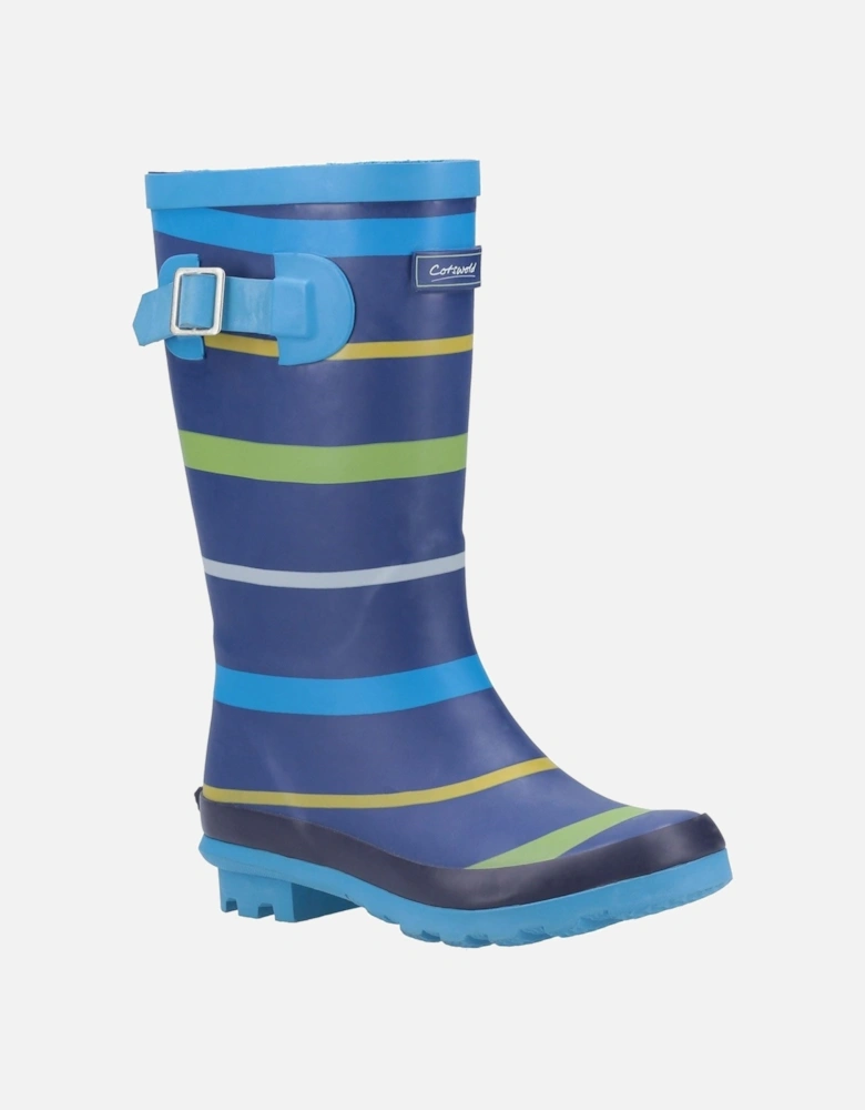 Stripe Wellington Rubber Boys's Blue/Green/Yellow Wellington Boots