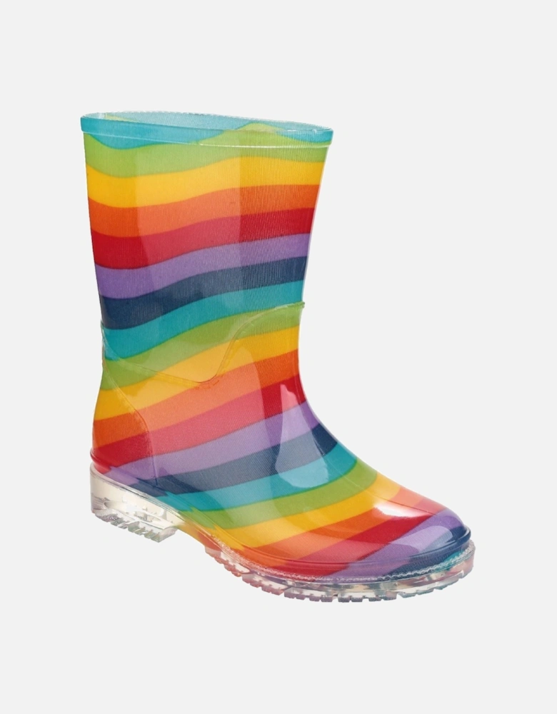 PVC Jnr PVC Girls's Rainbow Wellington Boots