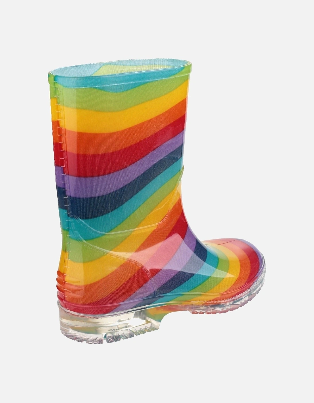 PVC Jnr PVC Girls's Rainbow Wellington Boots