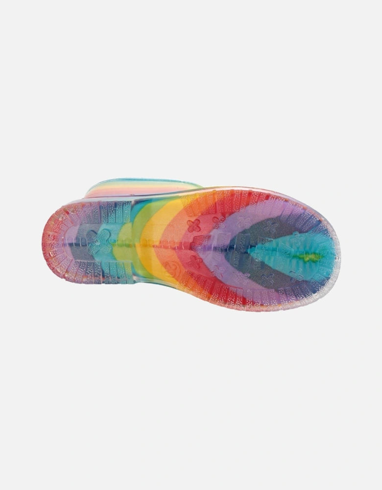 PVC Jnr PVC Girls's Rainbow Wellington Boots