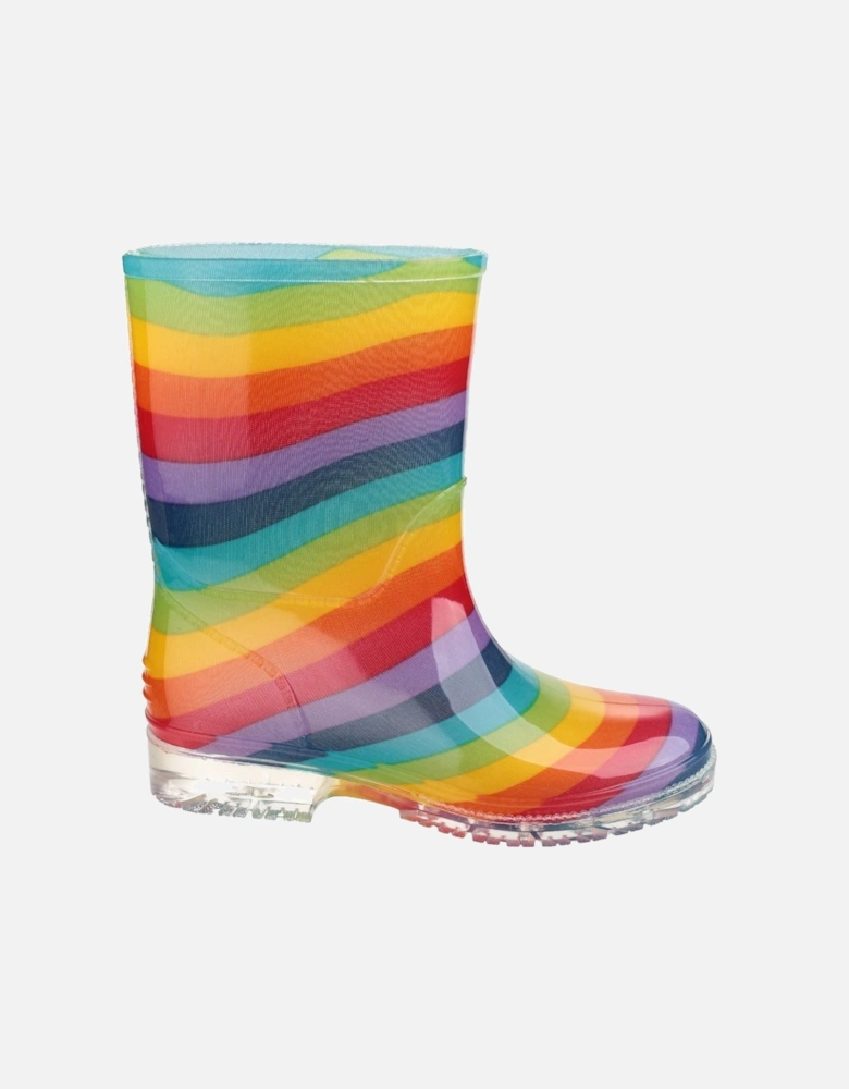 PVC Jnr PVC Girls's Rainbow Wellington Boots