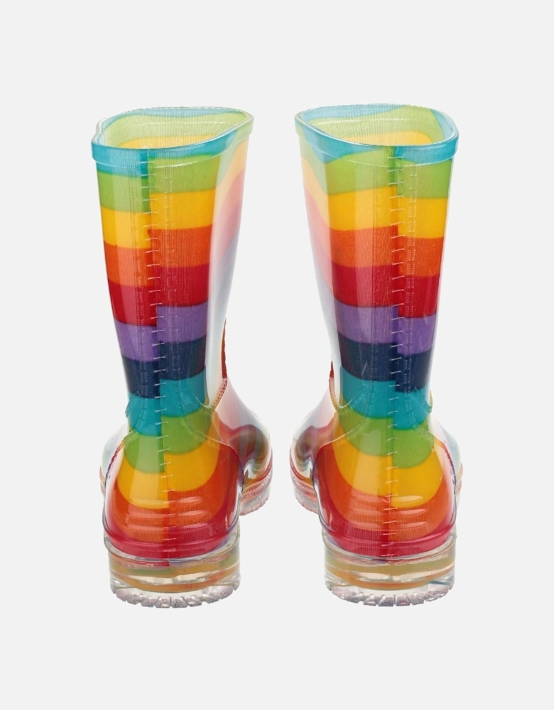 PVC Jnr PVC Girls's Rainbow Wellington Boots