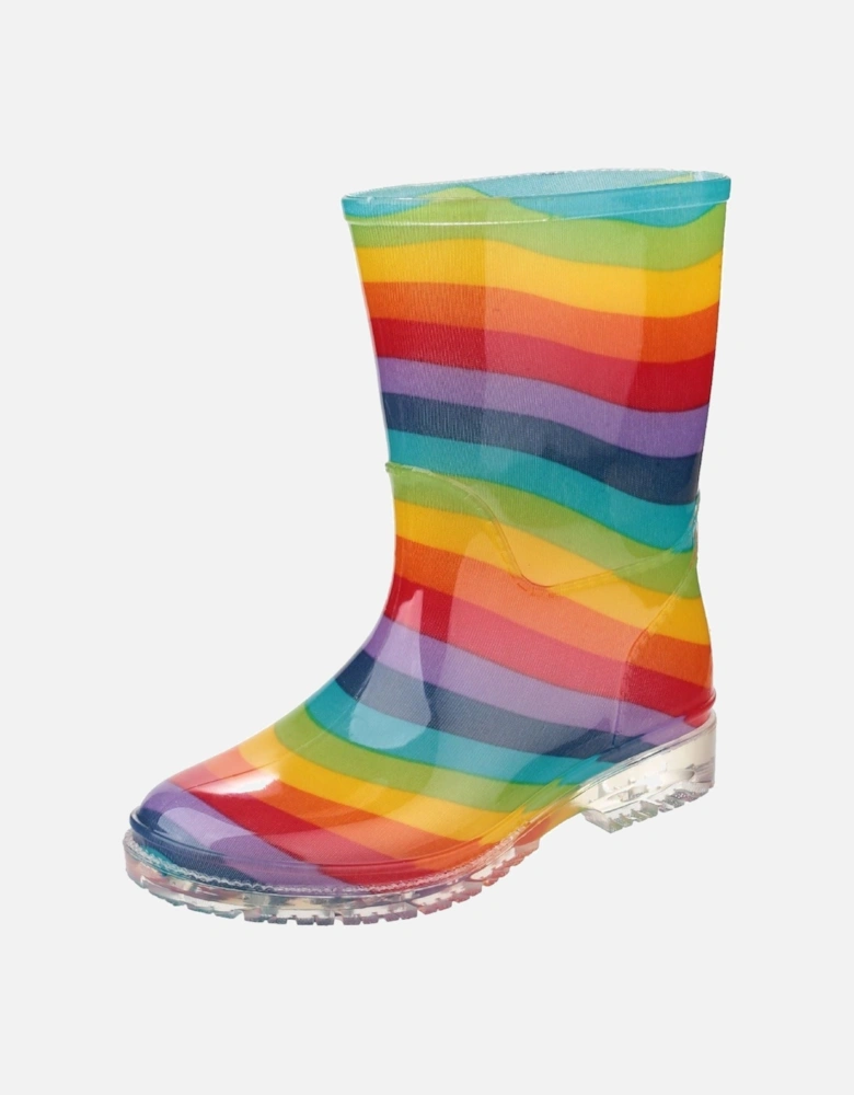 PVC Jnr PVC Girls's Rainbow Wellington Boots