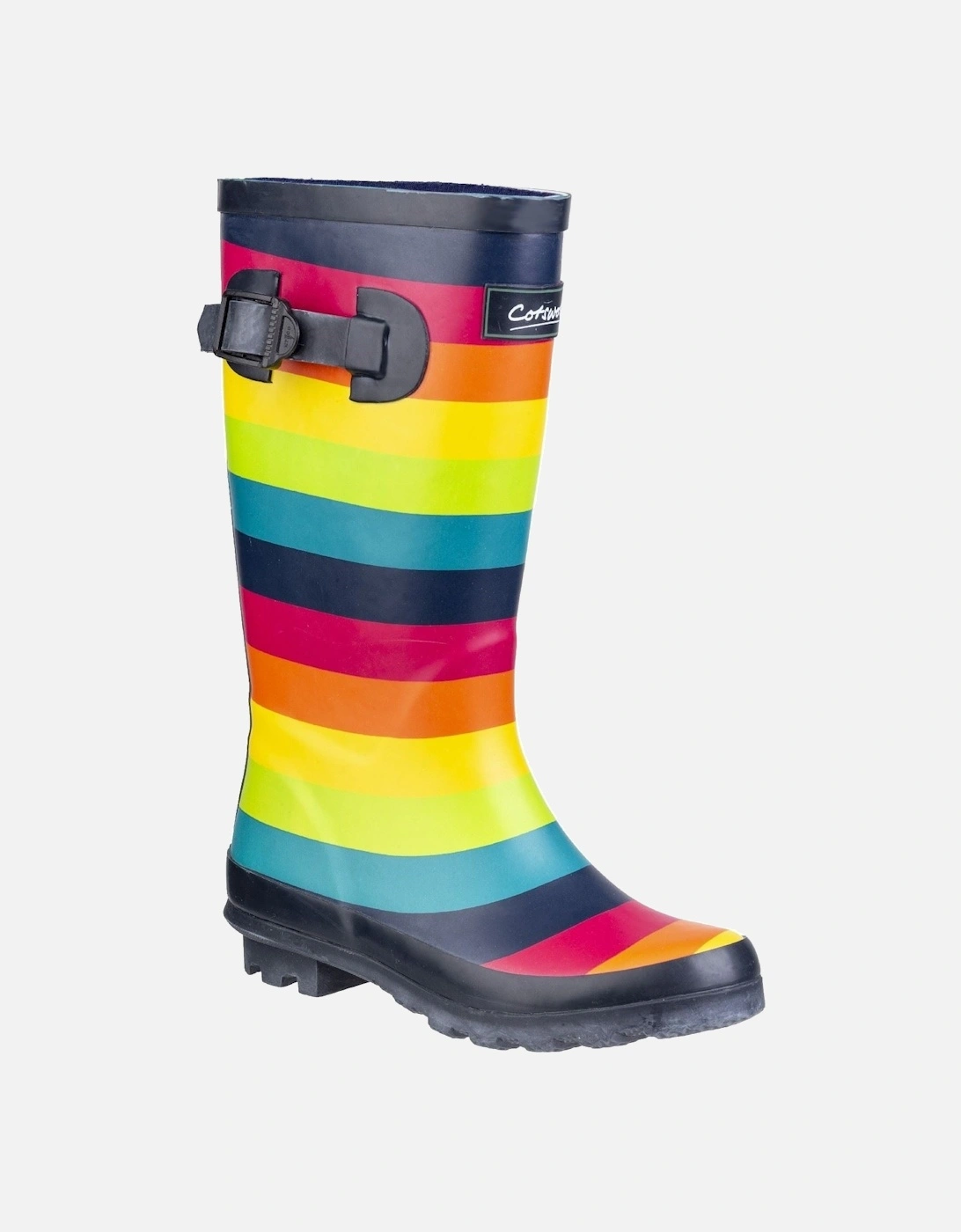 Cotswold Rainbow Rubber Multicoloured Wellington Boots - Size: UK 8 / eu 25 / us 9