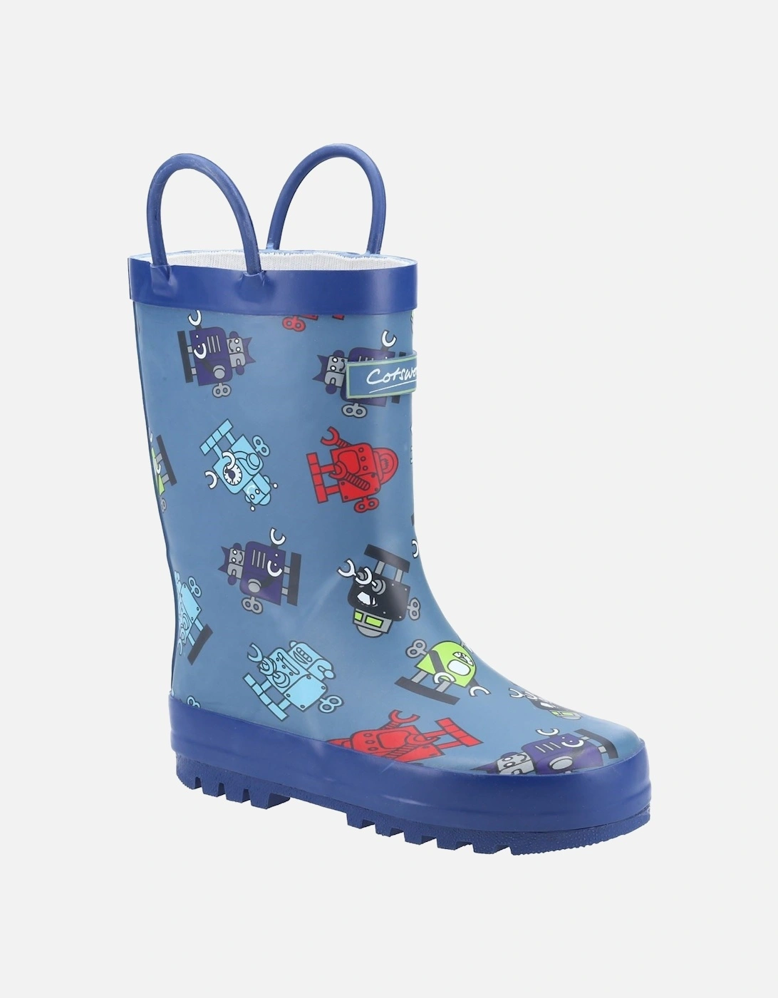Puddle Rubber Robot Wellington Boots, 9 of 8