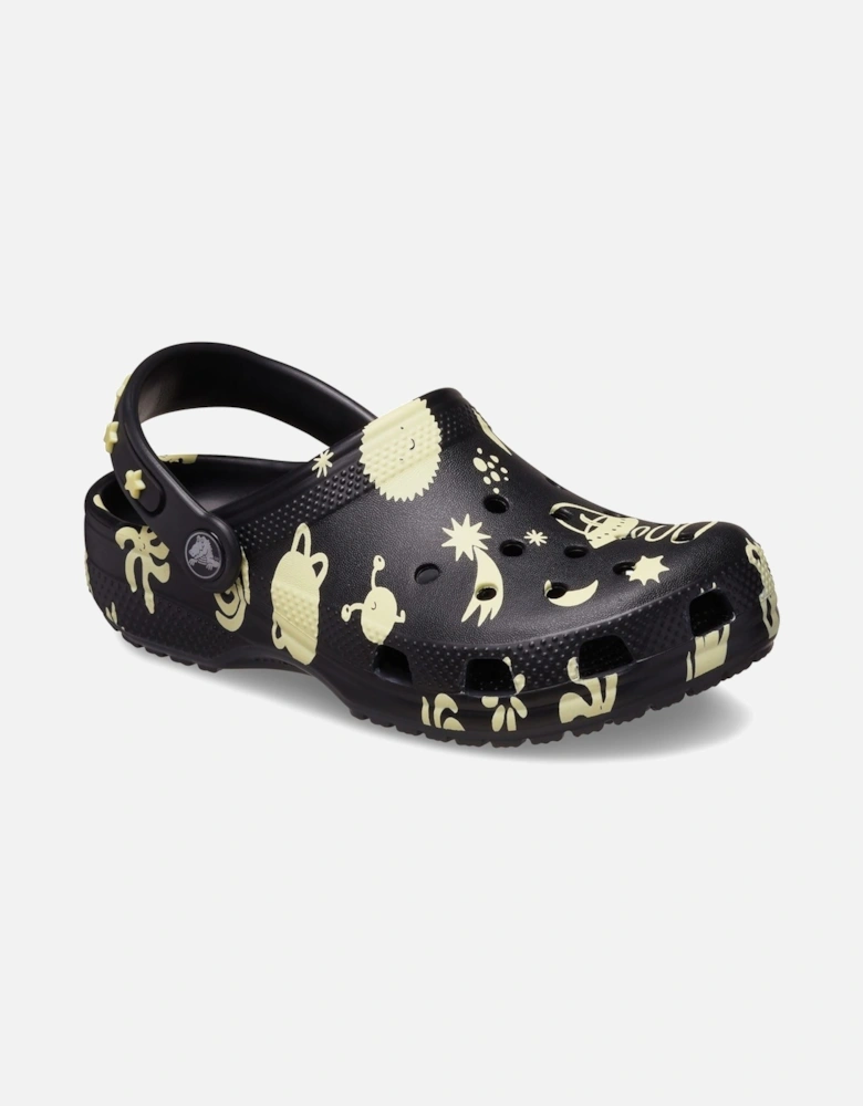 Classic Graphic Thermoplastic Black Loafers