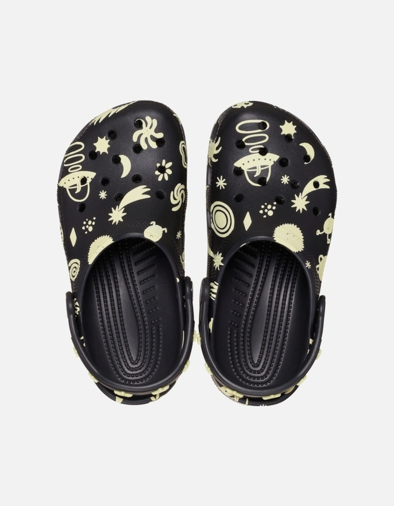 Classic Graphic Thermoplastic Black Loafers