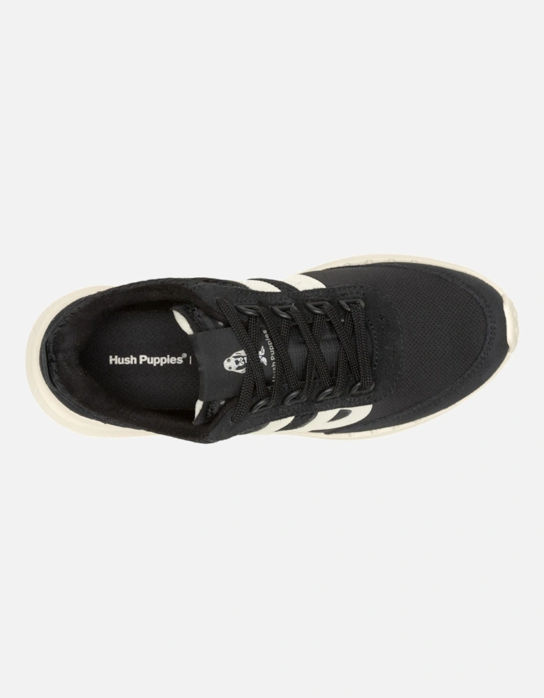 Seventy8 Retro Runner Suede Women's Black Trainers