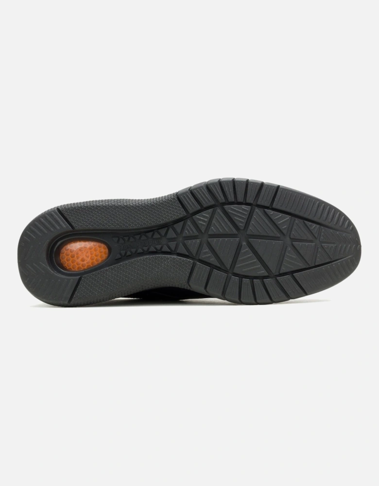 Advance Leather Men's Black/Black Lace-Up Shoes