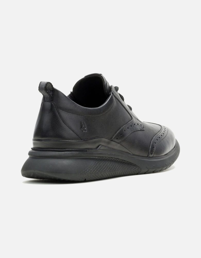 Advance Leather Men's Black/Black Lace-Up Shoes
