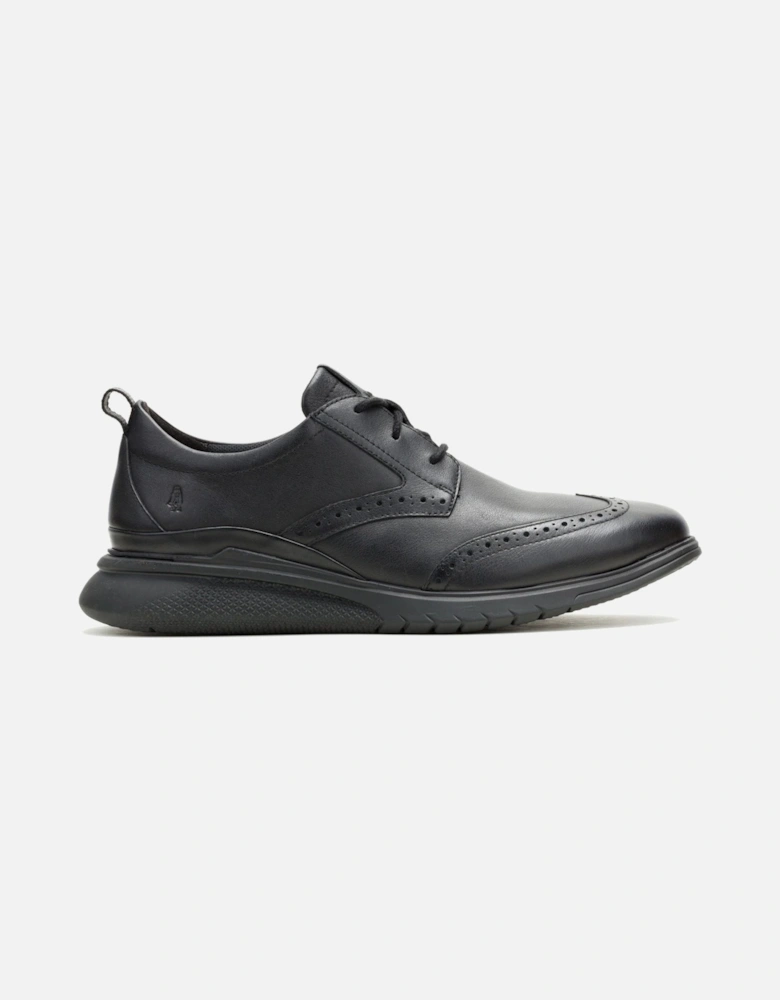 Advance Leather Men's Black/Black Lace-Up Shoes