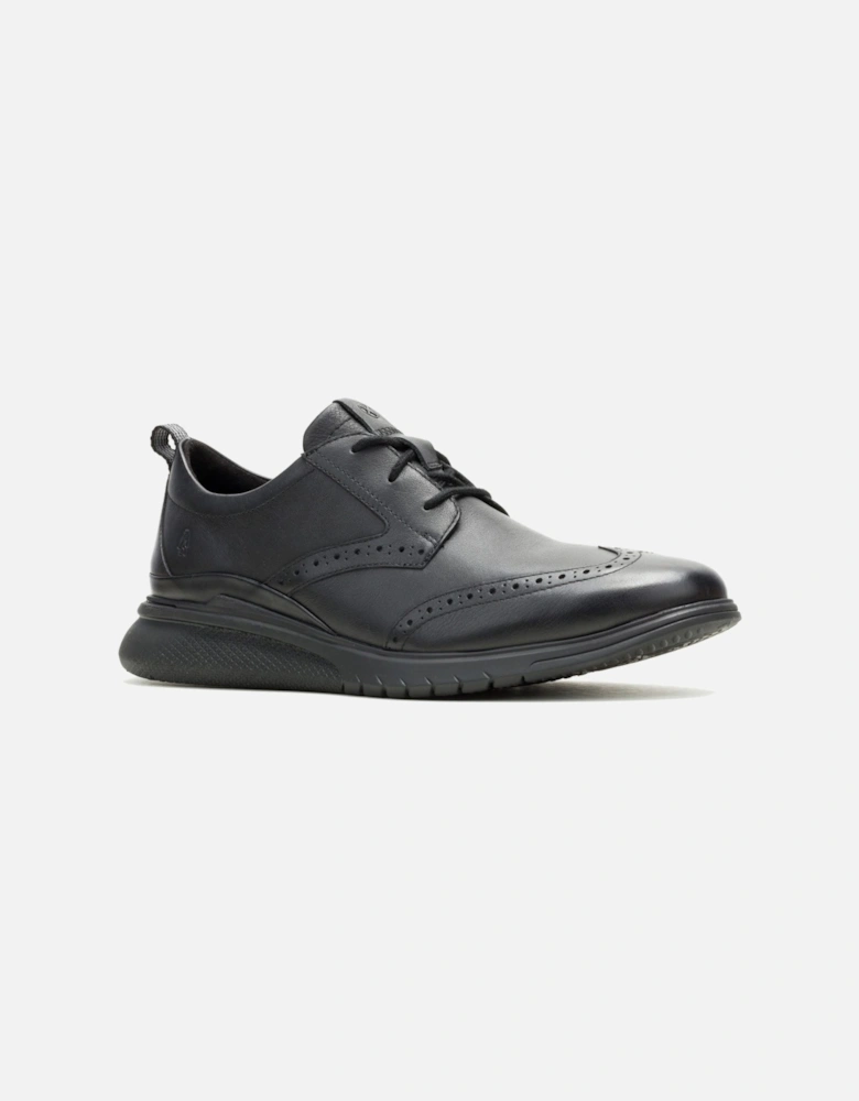 Advance Leather Men's Black/Black Lace-Up Shoes