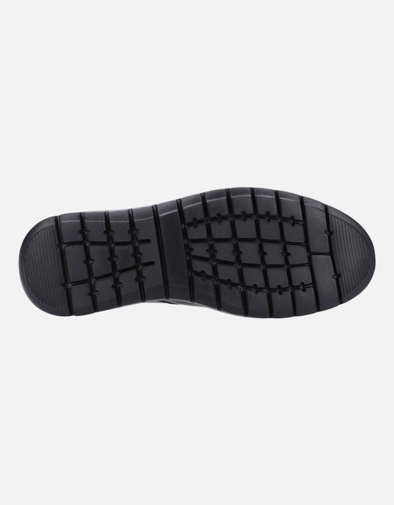 Trent Leather Men's Black Slip-On Shoes