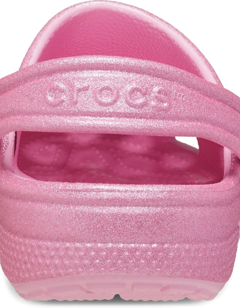 Classic Glitter Thermoplastic Pink Tweed Glitter Loafers