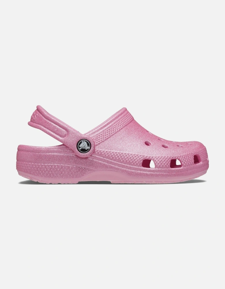 Classic Glitter Thermoplastic Pink Tweed Glitter Loafers