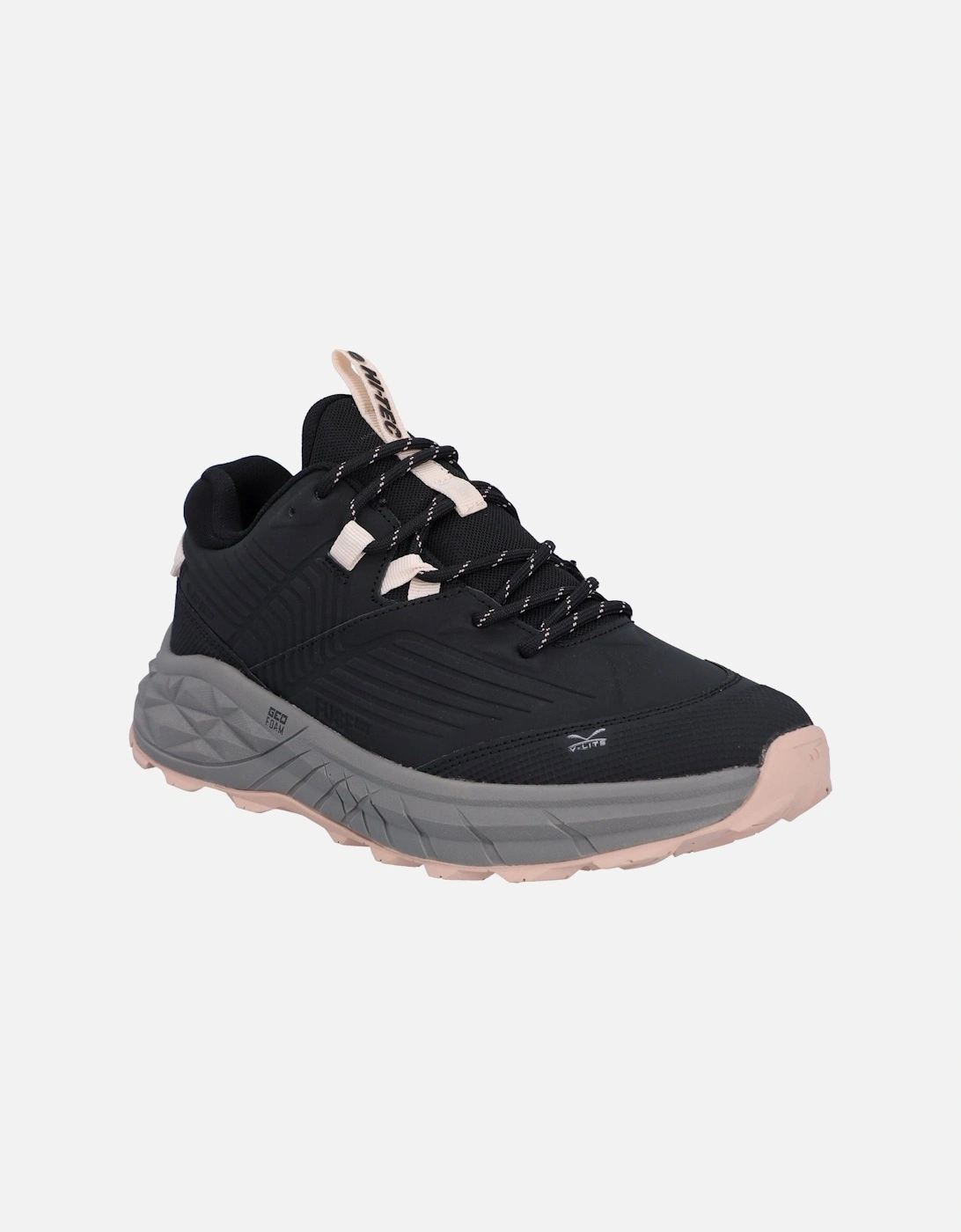 Fuse Trek Polyester Women's Black/Steeple Grey/Cameo Rose Trainers, 10 of 9