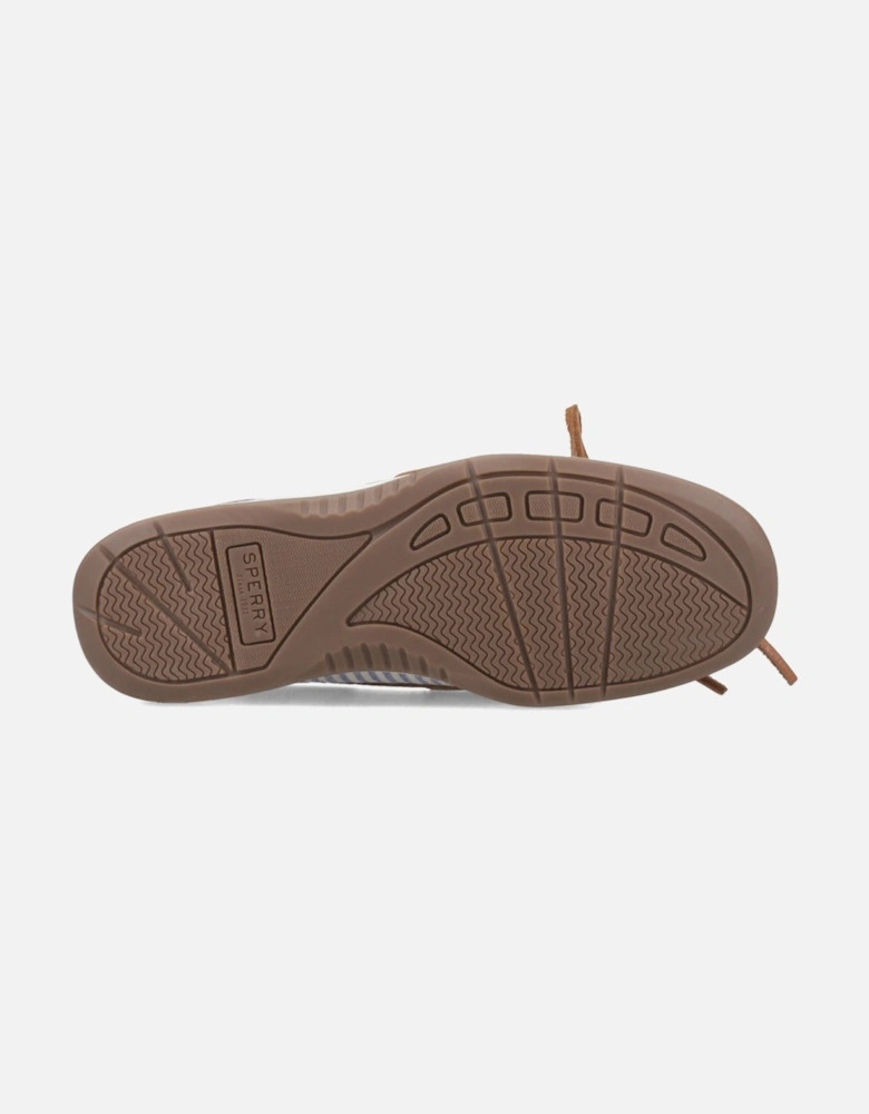 Sperry Angelfish Leather & Cotton Women's Peanut Boat Shoes