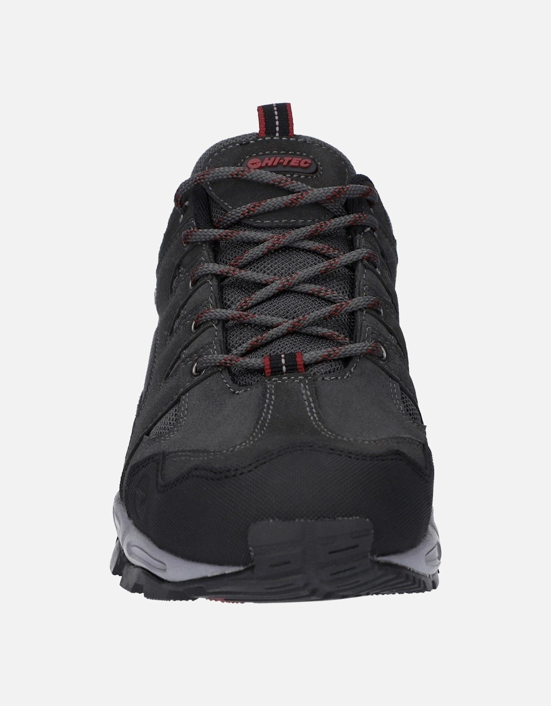 Auckland Lite Leather Men's Graphite Grey/Dark Red Hiking Boots