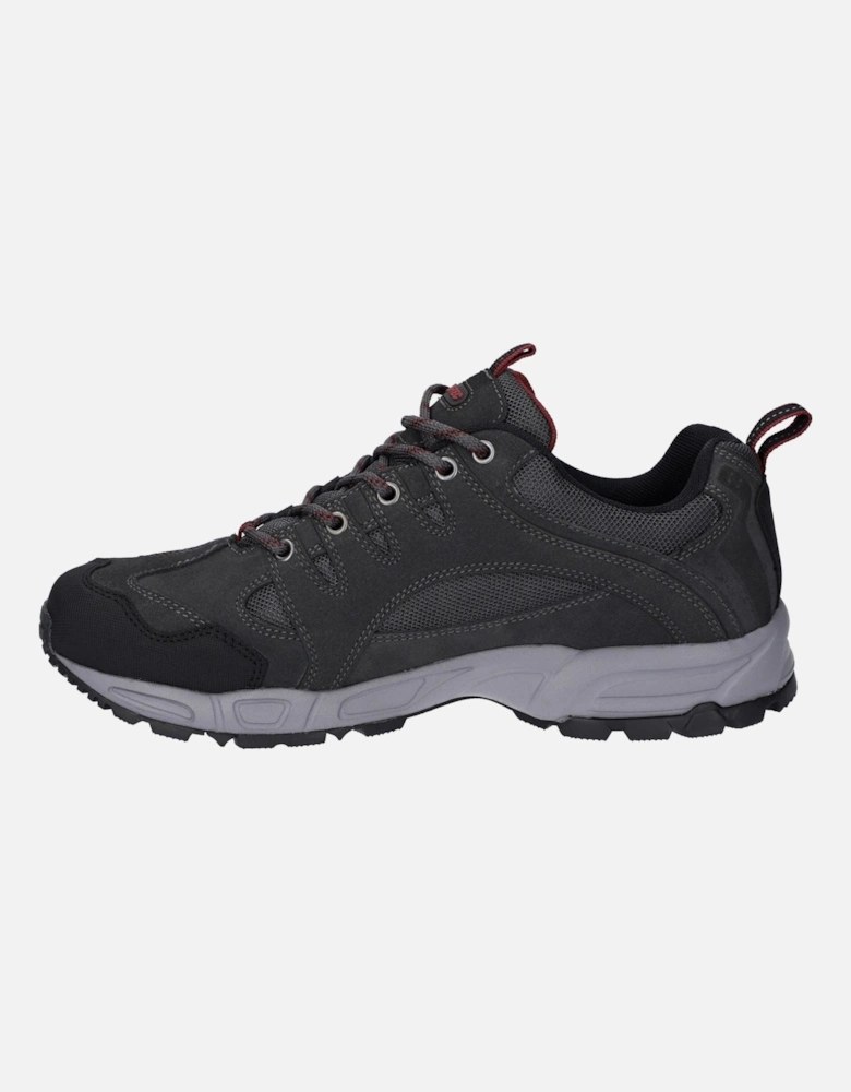 Auckland Lite Leather Men's Graphite Grey/Dark Red Hiking Boots