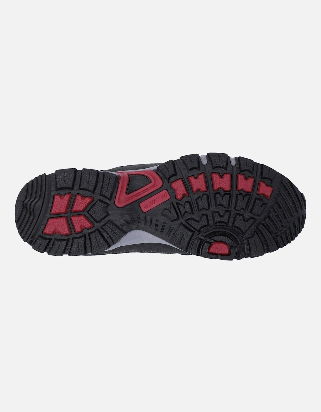 Auckland Lite Leather Men's Graphite Grey/Dark Red Hiking Boots
