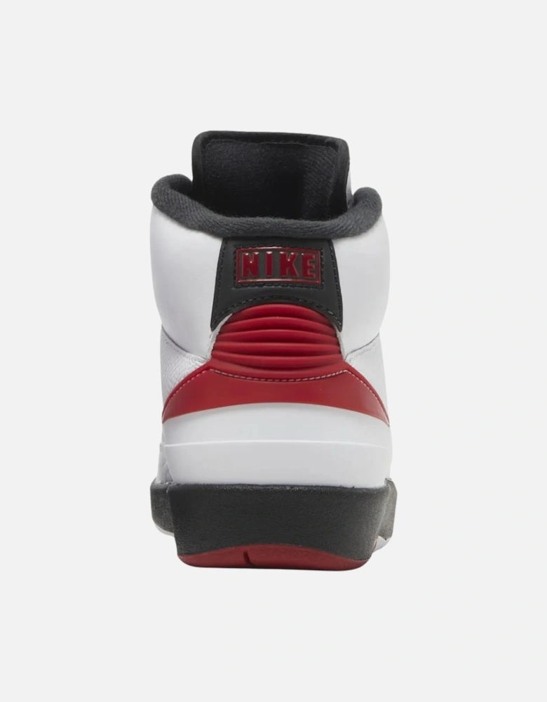 Air Jordan 2 Retro Red Detail White Sneakers