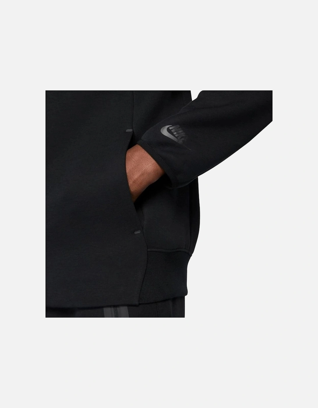 Plain Black Zip-Up Sweatshirt