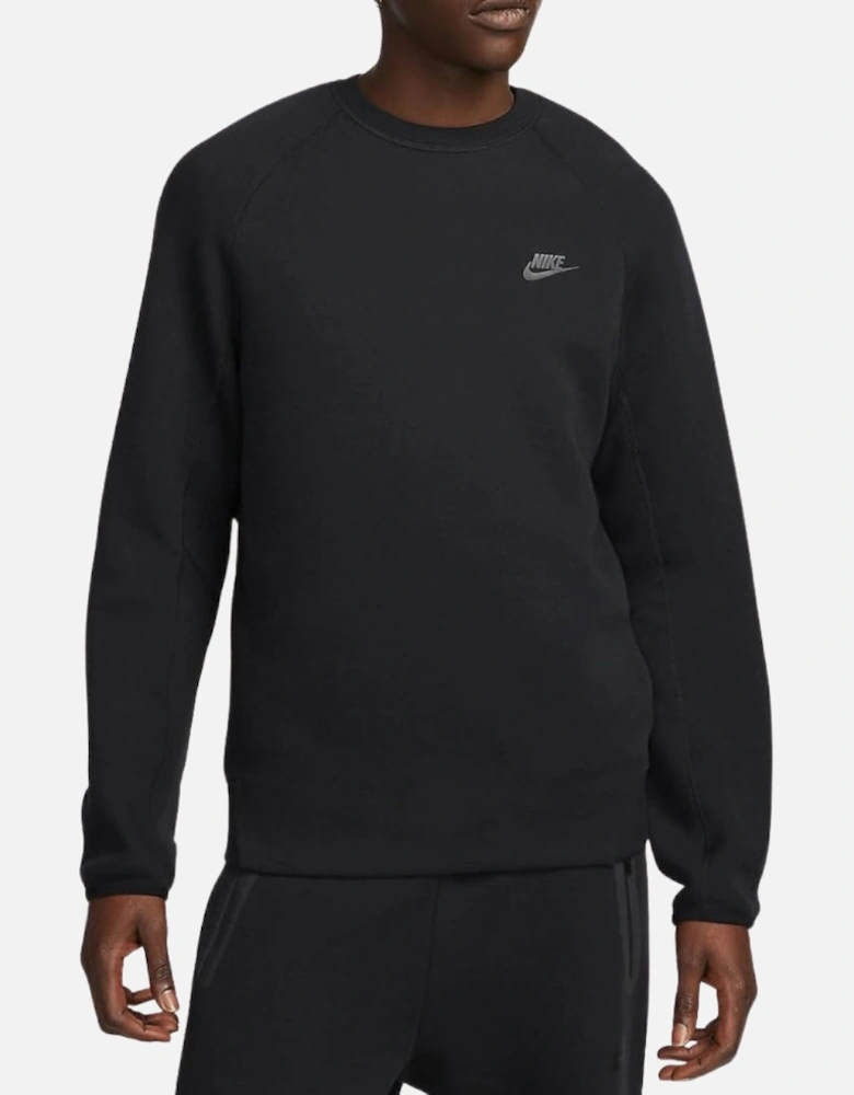 Small Logo Black Crewneck Sweatshirt