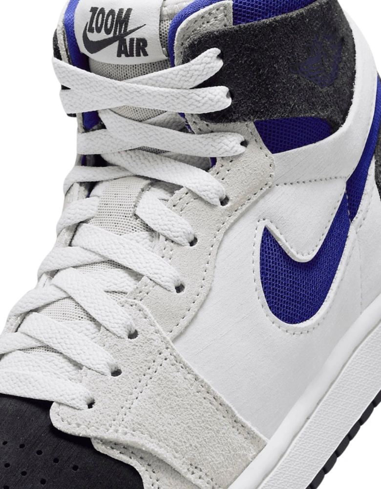 Air Jordan 1 ZM Air Blue Detail White Sneakers