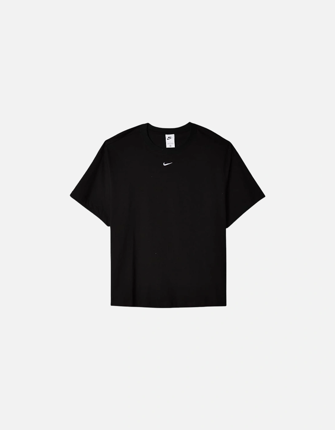 Small Swoosh Logo Black T-Shirt Plus Size, 4 of 3