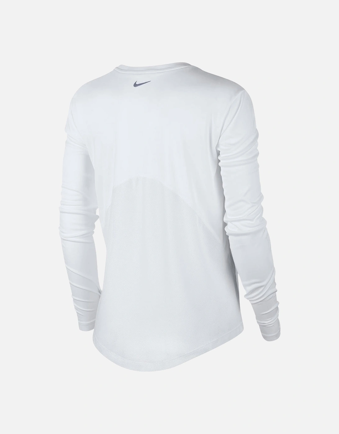 Long Sleeve White Running Top
