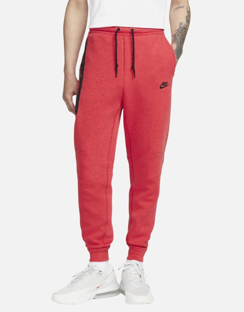 Black Taped Zips Red Sweatpants