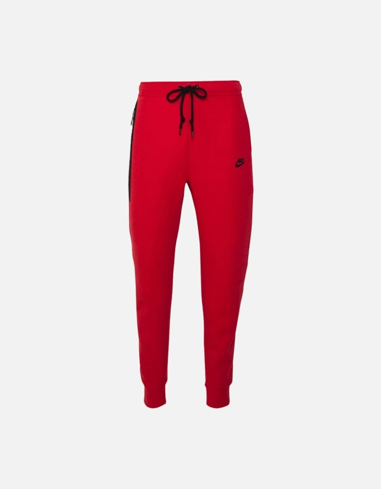 Black Taped Zips Red Sweatpants