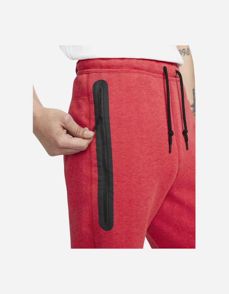 Black Taped Zips Red Sweatpants