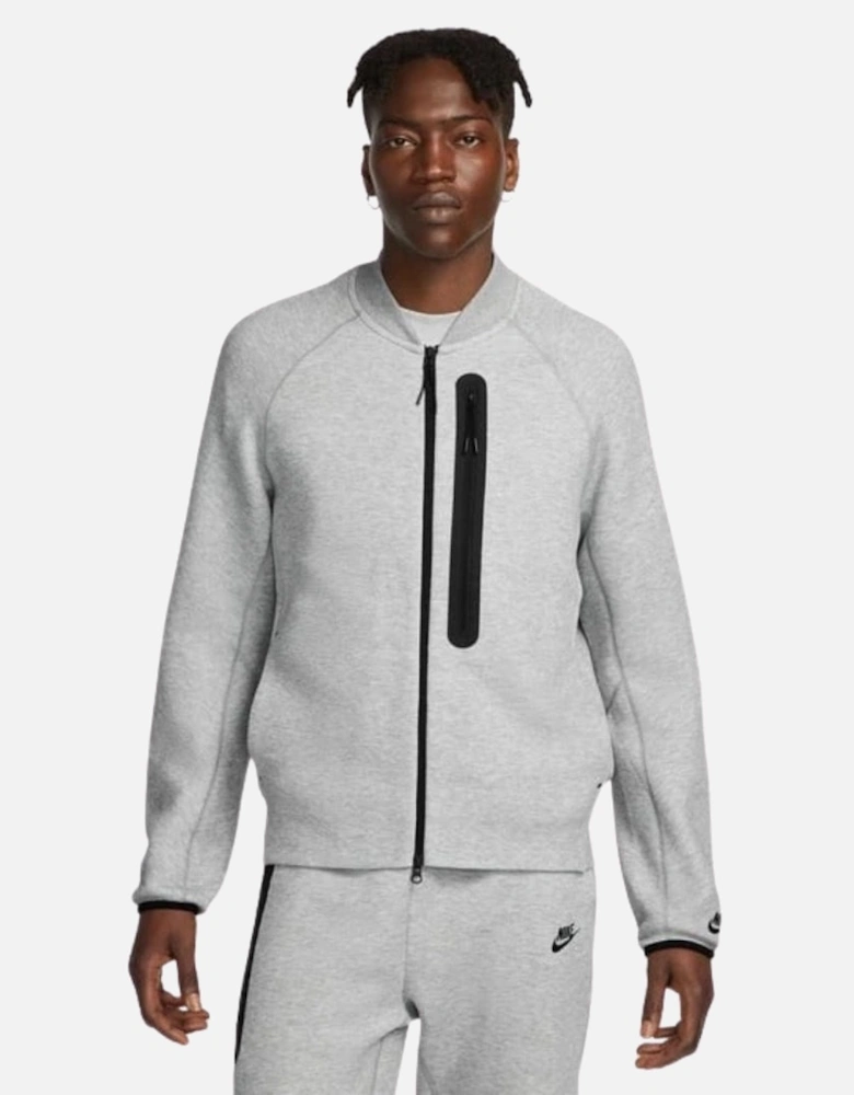 Plain Grey Zip Up Track Jacket