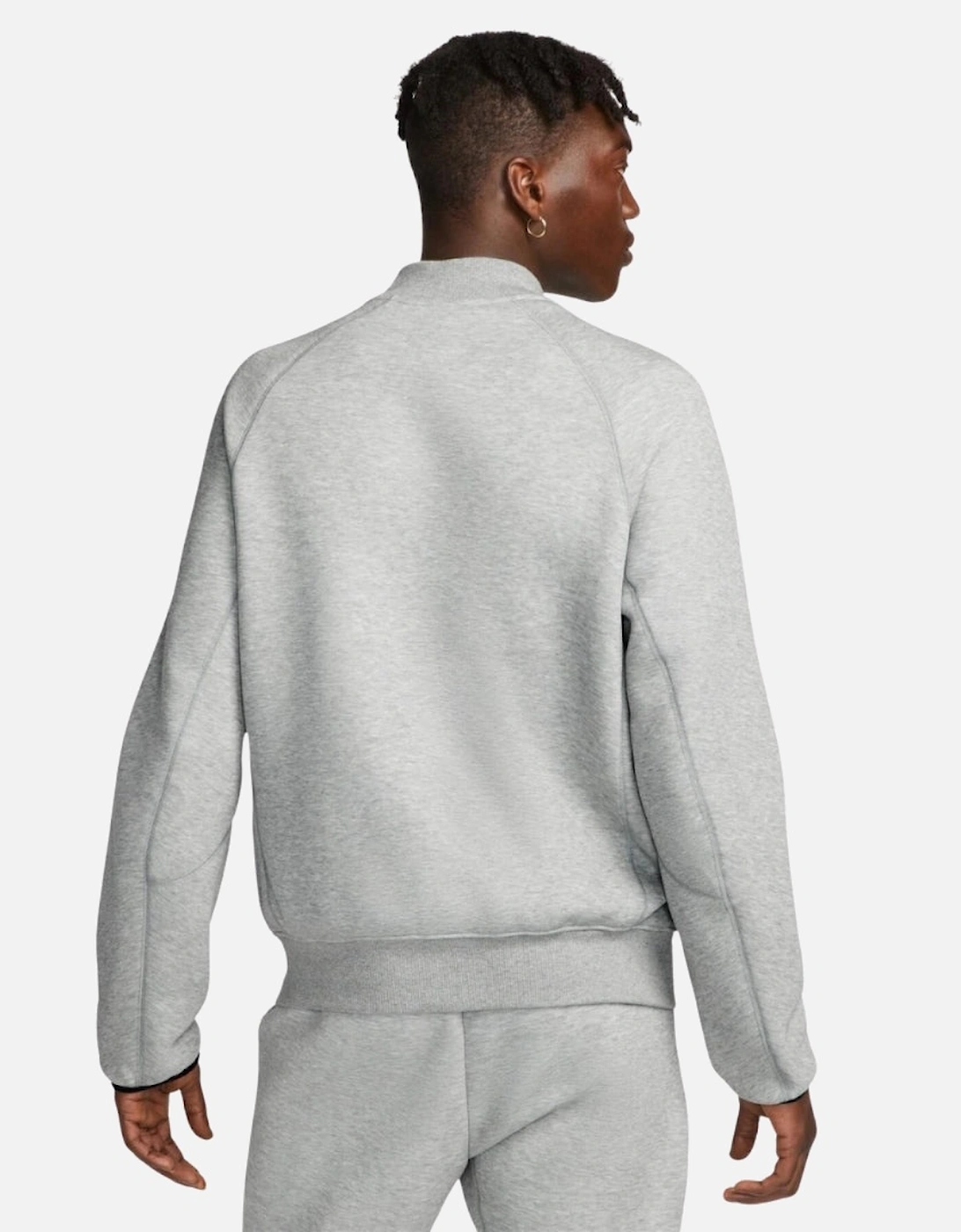 Plain Grey Zip Up Track Jacket