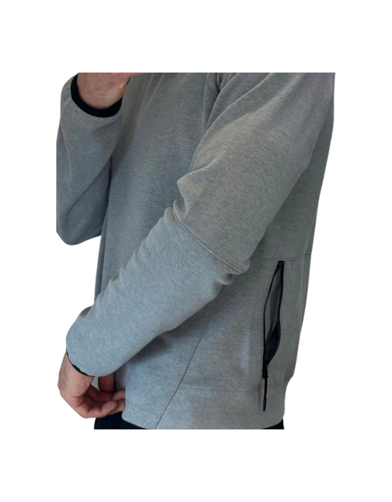 Side Pockets Grey Sweatshirt
