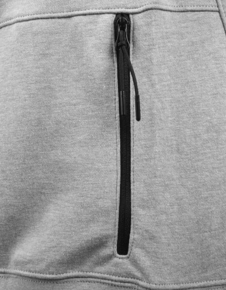 Side Pockets Grey Sweatshirt