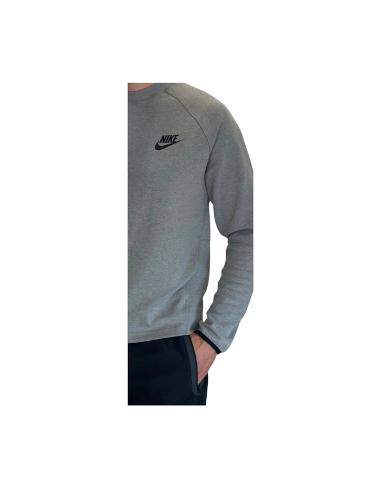 Side Pockets Grey Sweatshirt
